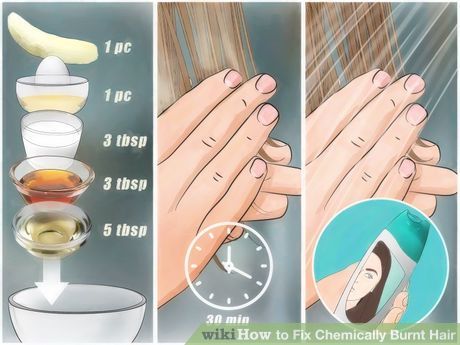 Image titled Fix Chemically Burnt Hair Step 8 Damaged Bleached Hair, Middle Nails, Hair Journey Growth, Dark To Light Hair, Hair Repair Diy, Hair Recovery, Bleach Damaged Hair, Diy Hair Products, Short Bleached Hair