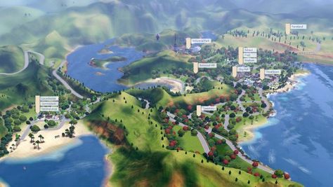 User created Sims 3 worlds to download. Sunset Valley, Twinbrook, Bridgeport and Appaloosa Plains. Redcliffs is a coastal village created by Awesims. Sims 3 Custom Worlds, Sims 3 Sims Download, Sims 3 Cc Clothes, Sims 3 Worlds, Sunset Valley, Sims 3 Cc Finds, Sims 3 Mods, Coastal Village, Adventure Time Finn