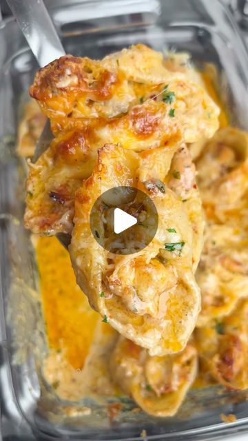 63K likes, 346 comments - badbatchbaking on April 10, 2023: "Have you ever made stuffed shells? I made Creamy Chicken Scampi and stuffed them in large pasta shells and I am loving this version more than linguini. They are cheesy, buttery, garlicky and so easy for weeknight dinners. Pair it with garlic bread, salad, and some wine. ✨RECIPE✨ Chicken seasoning: 2 tsp paprika 1 tsp each: cayenne pepper, garlic powder, onion powder 1/2 tsp each: oregano, salt, pepper 12 oz jumbo pasta shells 2 lbs. Large Shells Recipe, Creamy Chicken Scampi, Stuffed Shells Chicken, Dinner Reciepes, Jumbo Shell Recipes, Chicken Bakes, Scampi Sauce, Chicken Stuffed Shells, Shell Pasta Recipes