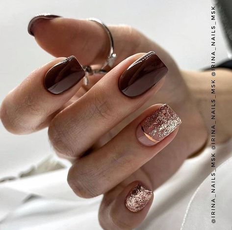 Spring Nail Designs 2023, Vampy Nails, Inspiration Nails, Spring Nail Designs, Minimal Nails, Spring Nail, Brown Nails, Chic Nails, Best Acrylic Nails