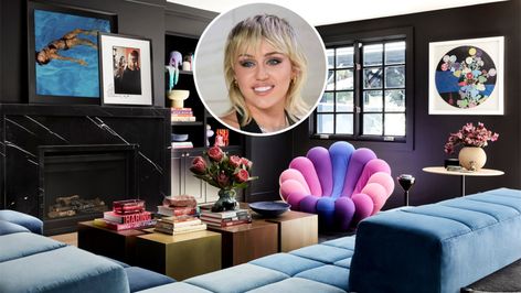 Miley Cyrus Quietly Flips Colorful Hidden Hills Estate for Major Profit Miley Cyrus House, Lavish House, Los Angeles House, Leopard Print Wallpaper, Tiger Wallpaper, Renovation Costs, Oak Hardwood Flooring, Mortgage Loan, Homes Luxury