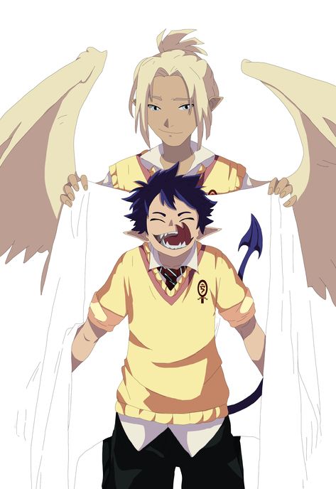 Blue Exorcist OCs: Demon & Angel Blue Exorcist Oc, Exorcist Oc, Demon Angel, Ao No Exorcist, Character Inspo, Blue Exorcist, Art Inspo, Deviantart, Angel