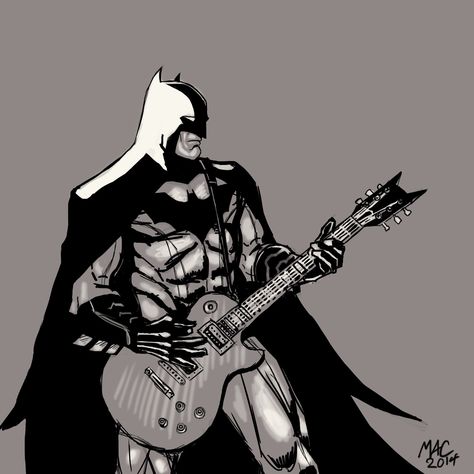 Batman design playing guitar Batman Design, Batman Metal, Batman Pictures, Batman Artwork, Batman And Catwoman, Batman Wallpaper, Batman Comic Art, Im Batman, Batman Universe