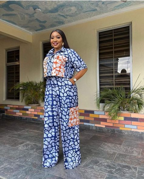 Trouser And Top, Ankara, Jumpsuit, Trousers