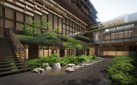 Gallery of The Kengo Kuma-Designed Ace Hotel Opens in Kyoto, Japan - 1 Japanese Location, Japanese Soaking Tubs, Kengo Kuma, Japanese Architect, Ace Hotel, Design Hotel, Kyoto Japan, Hotels Design, Design Milk