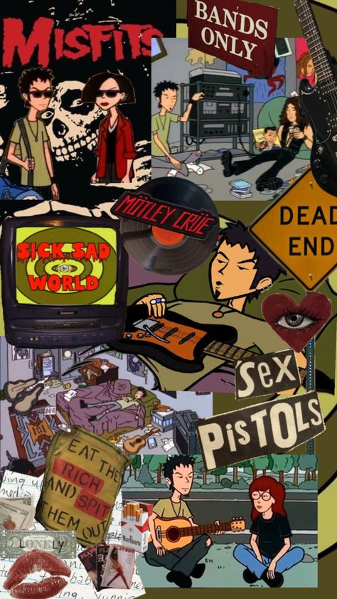 Daria Aesthetic Wallpaper, Daria Aesthetic, Daria Mtv, Daria Morgendorffer, 2000s Cartoons, Nostalgia Core, Arte Punk, Grunge Music, 90’s Aesthetic