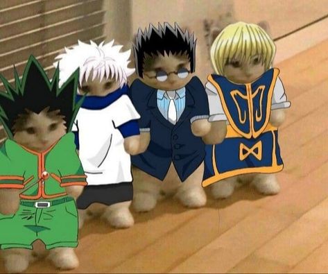 Leorio Hxh, Hunterxhunter Funny, Anime Kitten, Cat Cosplay, Hxh Characters, Comedy Anime, Cat Character, Cat Icon, Memes Anime