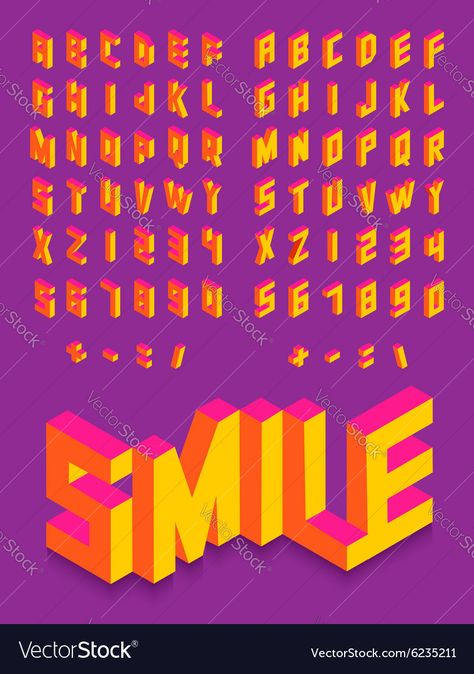 Isometric Lettering, Pixel Lettering, 3d Font Design, Bubble Handwriting, Isometric Alphabet, Isometric Typography, Isometric Logo, Colorful Calligraphy, Fonts 3d