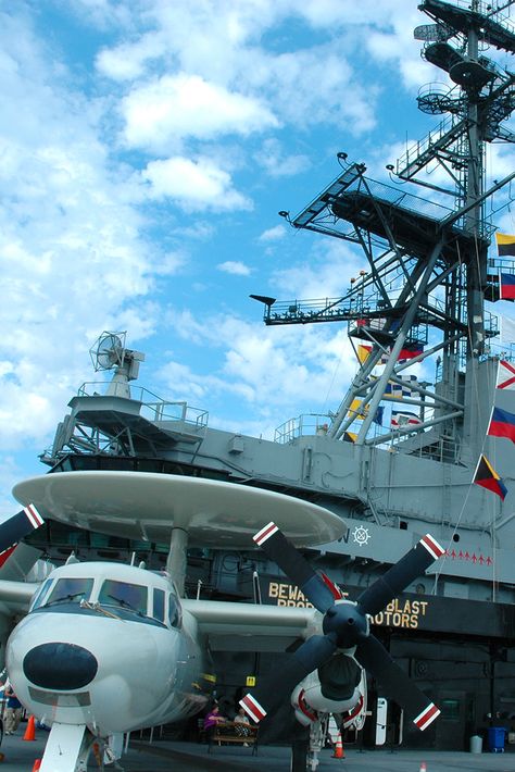 The USS Midway Museum in San Diego, California is home to 24 restored military aircraft! Places In Boston, Uss Midway, Visit San Diego, Chief Petty Officer, Navy Chief, San Diego Travel, List Of Activities, San Diego California, 50 States