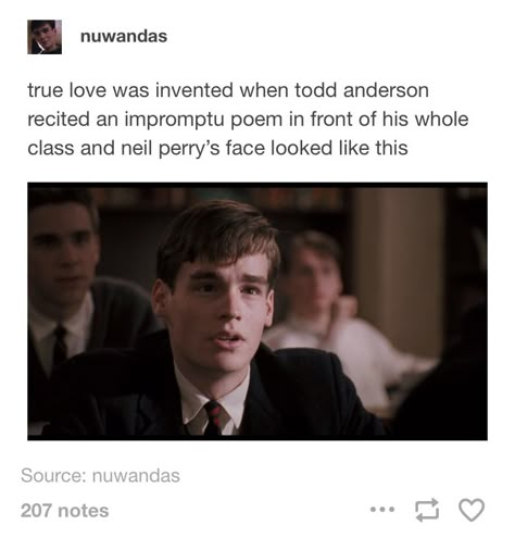 Neil And Todd Fanart, Dead Poets Society Fanart, Anderperry Fanart, Neil Perry, Robert Sean Leonard, Oh Captain My Captain, Captain My Captain, Dead Poets Society, Film Serie