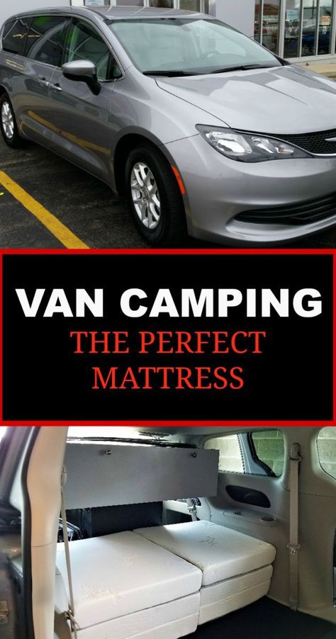 Camping Gear Gadgets, Camping Gear Checklist, Minivan Camper Conversion, Minivan Camping, Camping Mattress, Diy Camping, Van Camping, Winter Camping, Hammock Camping