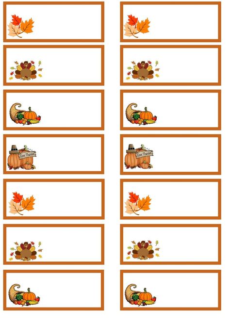 Thanksgiving Day Printables Thanksgiving Place Cards Diy, Thanksgiving Table Place Cards, Thanksgiving Place Cards Printable, Printable Thanksgiving Place Cards, Classroom Template, Thanksgiving Name Cards, Thanksgiving Note, Thanksgiving Labels, Thanksgiving Sweets