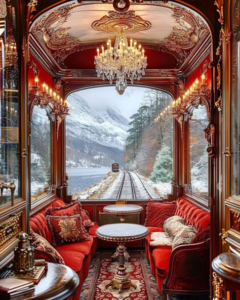 Private Car, Fantasy Rooms, Luxury Train, Casas Coloniales, Orient Express, Christmas Train, Fantasy Places, Train Car, Scottish Highlands