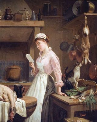 Victorian Maid, Kitchen Maid, W Letter, Mary Cassatt, Dutch Golden Age, Camille Pissarro, Illustration Food, Cat Books, Agatha Christie