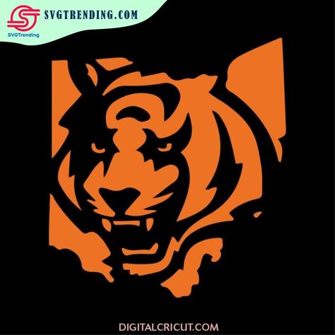 Cincinnati Bengals Svg, Bengals Svg, Cincinnati Bengals Football, Football Diy, Bengals Football, Teacher Life Svg, Nfl Memes, Wood Art Projects, Love Football