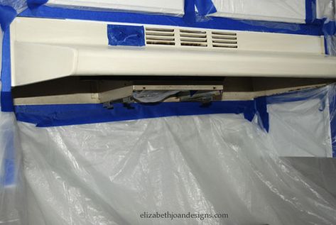 Vent 5 Range Hood Makeover, Painting Appliances, Hood Range, Kitchen Fan, Old Stove, Apartment Loft, Stoves Range, Vent Hood, Cooker Hoods