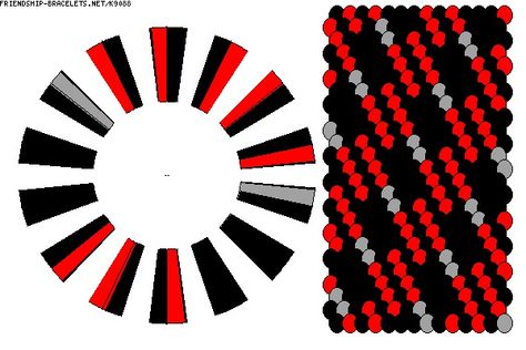 Kumihimo Pattern #K9088 - friendship-bracelets.net Kumihimo Patterns 16 Strands, Kumihimo Patterns, Colorful Bracelets, Friendship Bracelets, Make Your Own, Make Your, Stripes, Yarn, Pattern