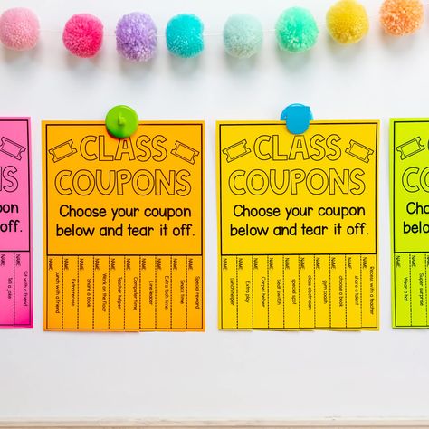 Table Points Classroom Reward System, Classroom Incentives Elementary, Wow Board Classroom Management, Reward System For Kids In Classroom, Classroom Rewards Ideas, Student Reward Ideas, Classroom Reward Coupons, Class Reward System, Classroom Coupons