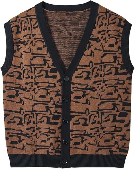 Amazon.com: Willyacos Ferris Bueller Day Off Costume Vest 80's Movie Ferris Bueller Costume Sweater Vest Outfit Men Adult (Brown, S/M) : Clothing, Shoes & Jewelry Ferris Bueller Day Off, Ferris Bueller Costume, Vest Men Outfit, Knitted Top Outfit, Vest Outfits Men, 80s Outfits, 80s Fashion Men, Ferris Bueller's Day Off, Mens Vest Fashion