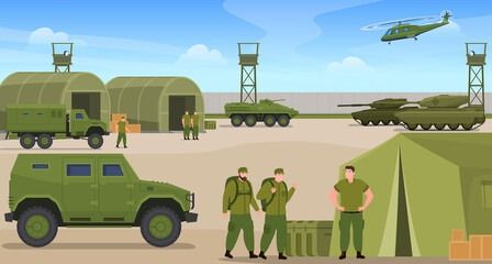 Military base stock photos, royalty-free images, vectors, video Green Uniform, Military Bases, Military Base, Flat Illustration, Photo Illustration, Royalty Free Images, South America, Soldier, Transportation