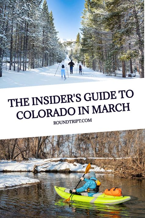 A local travel guide to Colorado in March. Weather, crowds, snow, ski resorts, things to do, holiday events, and more. Frisco Colorado Winter, Spring Break Colorado, Colorado In April, Colorado In March, Denver Colorado Vacation, Fairplay Colorado, March Weather, Weekend In Denver, Best Spring Break Destinations