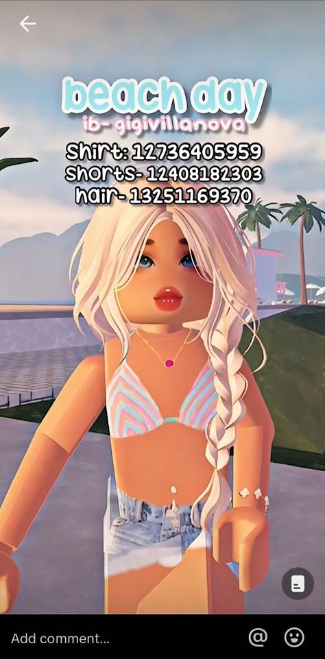 Roblox Outfit Id, Preppy Mom, Blocksburg Outfit Codes￼, Code Clothing, Preppy Decal, Pic Code, Black Hair Roblox, Baddie Outfits Ideas, Beach Fits