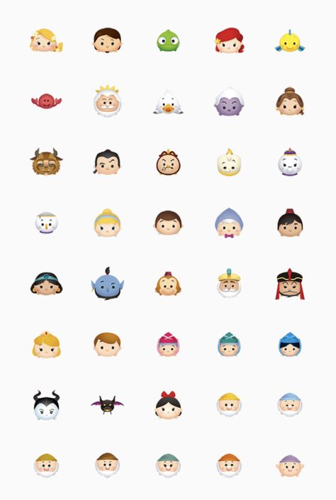 Disney Princess Tsum Tsum, Tsum Tsum Princess, Christian Drawings, Disney Doodles, V Chibi, Emoji Set, Diy Disney Shirts, Doodle Art Journals, Inspirational Stickers