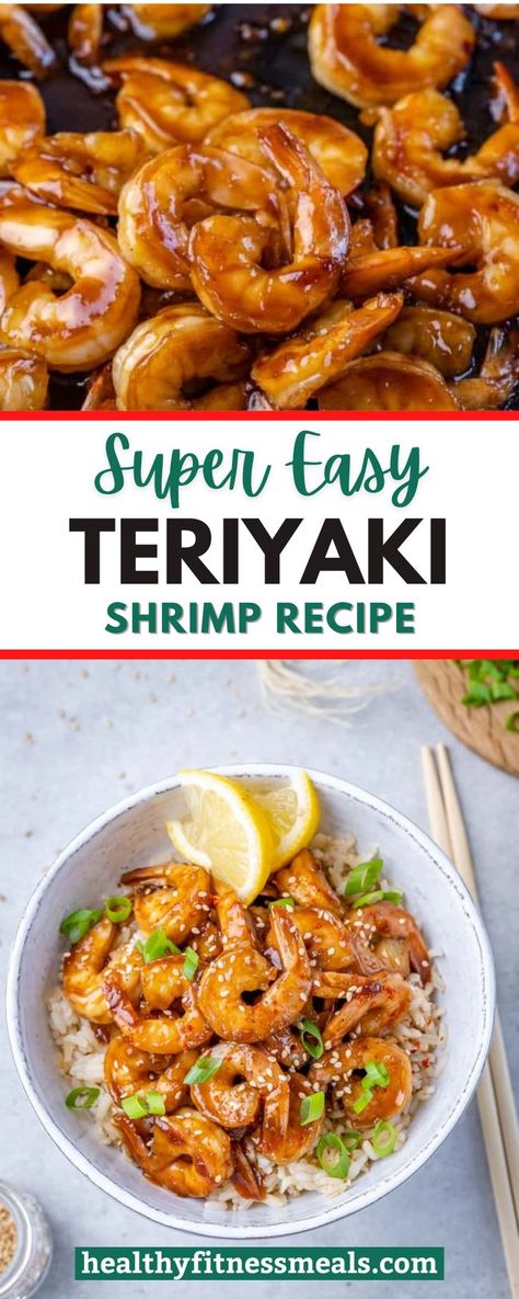 Shrimp Teriyaki, Shrimp With Rice, Recipe For Shrimp, Shrimp And Rice Recipes, Teriyaki Shrimp, Teriyaki Recipe, Healthy Food Menu, Shrimp Recipes Healthy, Food Advice