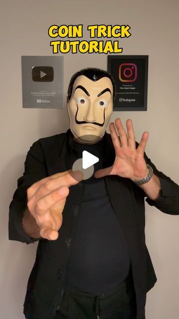 The Mask | Official Page on Instagram: "AMAZING TUTORIAL COIN TRICK 😉🎩🪄 #neiperte #perte #foryou #followme #follower #following #follow #amazing #tutorial #magic #trick #cardtrick #cointrick #fyp #trend #trending #foryoupage #magictrick #pageforyou #tiktok #viralvideo #viraltiktok #tiktokviral #tiktokvirale  #card #cardtrick #cardsmagic #cardtricks" Magic Coins, Coin Tricks, Card Tricks, Magic Tricks, The Mask, May 22, Viral Videos, Coin, Mask