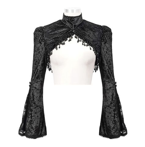 Romantic Goth Winter Outfits Short Capes For Women, Terzo Cosplay, Gothic Cape, Fame Clothes, Victoria Style, Gothic Mode, Cape For Women, Gothic Clothes, Trumpet Sleeve