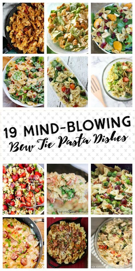 19 Mind Blowing Bow Tie Pasta Recipes Lactose Free Pasta Recipes, Bowtie Pasta Recipes, Bow Tie Pasta Recipes, Napa Cabbage Recipes, Bow Tie Pasta Recipe, Bowtie Pasta Salad, Bow Tie Pasta, Cold Pasta Salad Recipes, Mediterranean Pasta