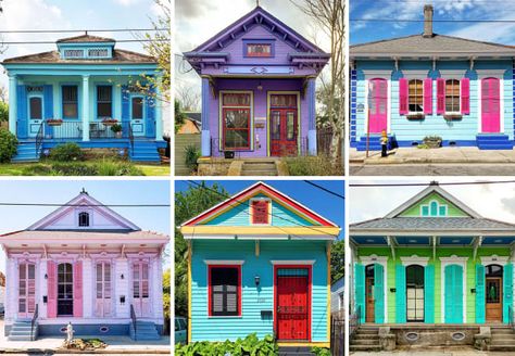 New Orleans Architecture, Historic Colours, Shotgun House, Visit New Orleans, New Orleans Homes, Victorian House, Sims House, Architecture Model, Apartment Therapy