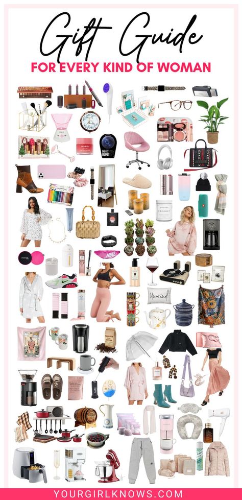 Even when the girls have a million things we can gift them, it is not to choose one thing out of a million. That's insane! So here are so many pretty Christmas gifts for women that she'll love and actually use. Things To Get Girlfriend For Christmas, Top Christmas Gifts For 2022 For Women, Women Present Ideas, 2022 Gifts For Her, Best Christmas Gifts For Girlfriend, Christmas Gifts For Females, Christmas Gifts For Myself, Best Gifts For Women 2022, Gifts For Adult Sister