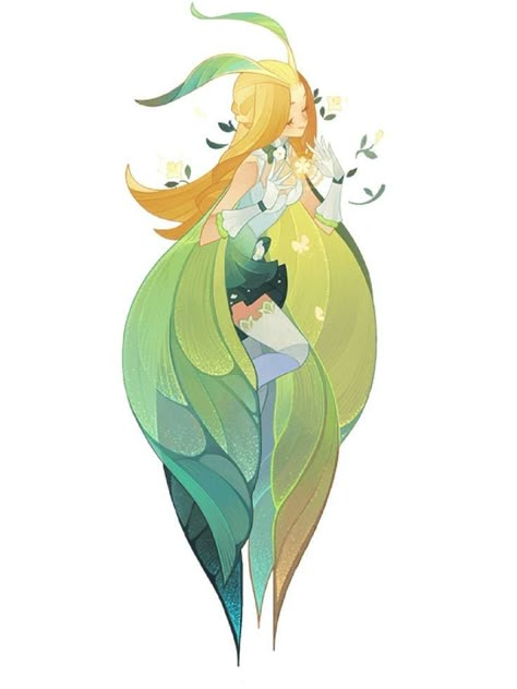 Plant Themed Character Design, Luna Moth Oc Art, Tree Creature Art, Women Poses Drawing Reference Dress, Forest Fairy Character Design, Luna Moth Character Design, Cute Fairy Character Design, Fairy Design Character, Flowers As People