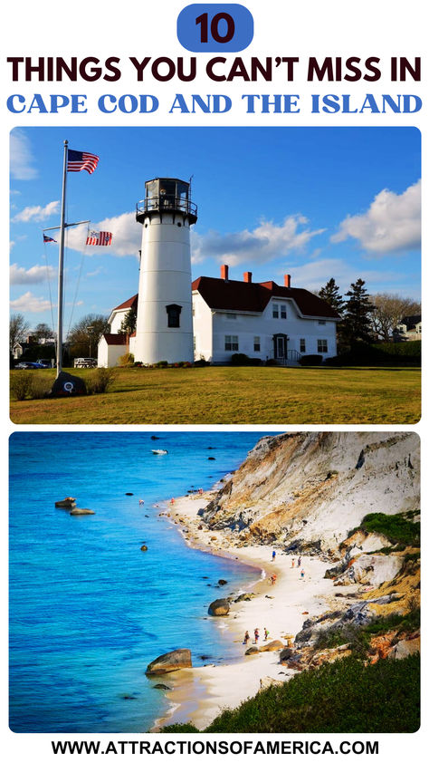 10 things you can't miss in Cape Cod and the Island with image of Martha’s Vineyard, Chatham. Cape Cod Massachusetts Things To Do, Cape Cod Travel Guide, Cape Cod Vacation Things To Do, Things To Do In Cape Cod, Cape Cod Travel, Cape Cod Summer, Boston Vacation, Cape Cod Vacation, Massachusetts Travel