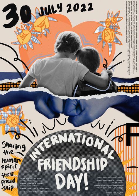 Friendship Day Poster, World Friendship Day, Friendship Poster, 13th Anniversary, 2022 Art, Poster Ads, Design Posters, Greater Good, Armenia