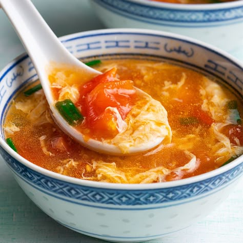 Marion Cooks Asian, Tomato Egg Drop Soup, Egg Soup Recipe, Homemade Egg Drop Soup, Egg Drop Soup Recipe, Egg Soup, Tomato Egg, Marion Grasby, Marion's Kitchen