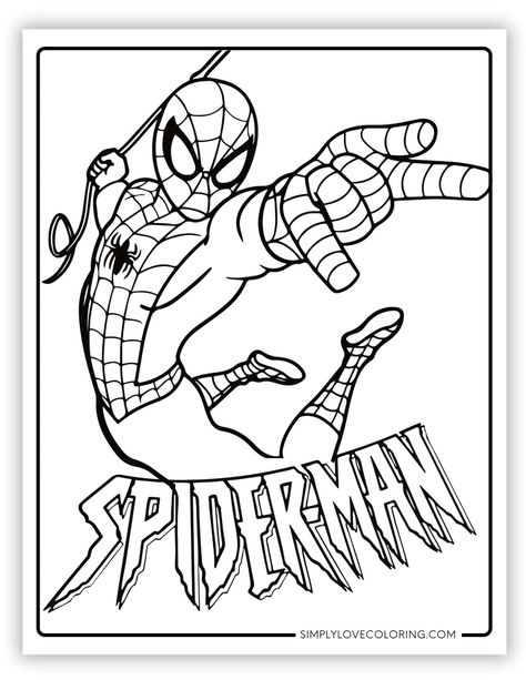 Free Spiderman coloring pages are great for educational activities for kids, crafts, road trips, and more. Also, get great ideas on fun ways to turn them into a learning experience. Spiderman Colouring Picture, Spiderman Free Coloring Printables, Spider Man For Coloring, Spiderman Christmas Coloring Pages, Spidey And His Amazing Friends Coloring Pages, Super Hero Coloring Pages Free Printable, Spider Man Coloring Pages Free Printable, Coloring Pages For Boys Free Printable, Spiderman Crafts For Kids