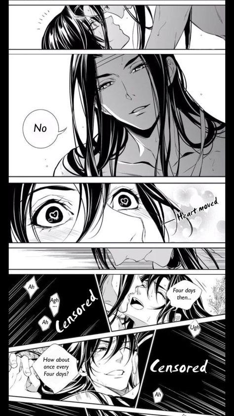 #wangxian #doujinshi #mdzs #modaozushi #lanzhan #weiwuxian Dark Anime Guys, Manga Love, The Grandmaster, Anime Couples Manga, Heaven's Official Blessing, Anime Drawings Boy, Anime Kiss, The Villain, Cute Anime Couples