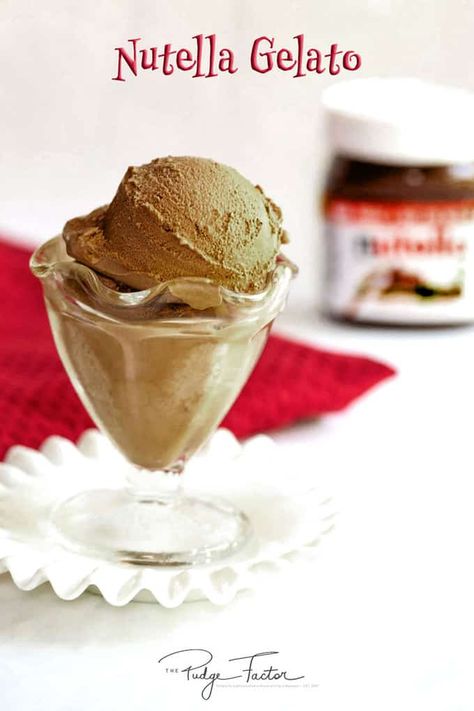 Nutella Gelato Recipe, Nutella Gelato, Nutella Recipes Easy, Food Recipes For Kids, Frozen Treats Recipes, Italian Gelato, Gelato Recipe, Low Carbohydrate Recipes, Ice Cream Gelato