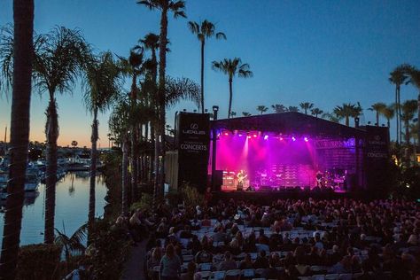 Why You'll Love Summer Concerts at Humphreys by the Bay in San Diego Beach Concert, Oceanside Beach, Summer Concerts, Rockaway Beach, Mission Bay, Event Lighting, Summer Concert, Luxury House Designs, California Dreaming