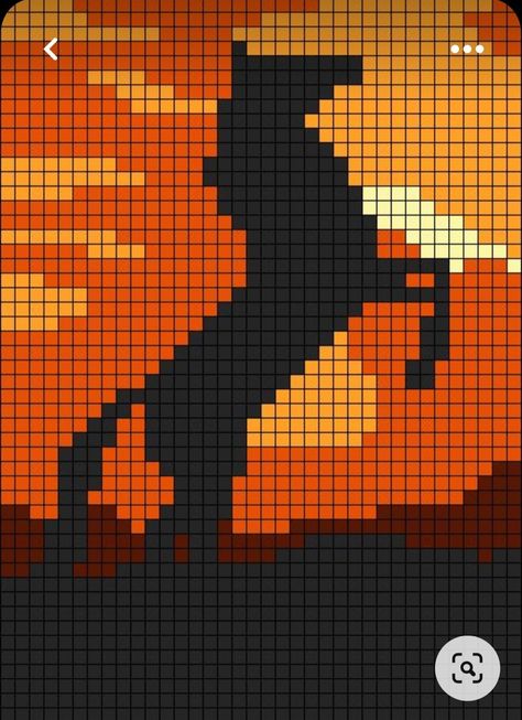 Bead Tapestry Patterns, Horse Alpha Pattern, Keychain Wall, Art Tigre, Pixel Quilting, Horse Rearing, Graph Crochet, Easy Pixel Art, Pixel Art Templates