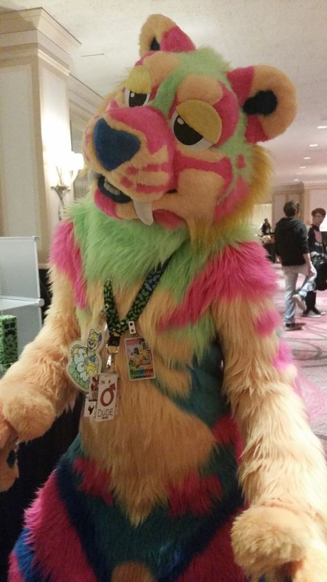 Sabertooth Fursuit, Colorful Fursuits, Fursuits For Sale Cheap, Plush Suit Fursuit, Fursuit Kigurumi, Plantigrade Fursuit, Sabertooth Tiger, Fursuit Tutorial, Mascot Costumes