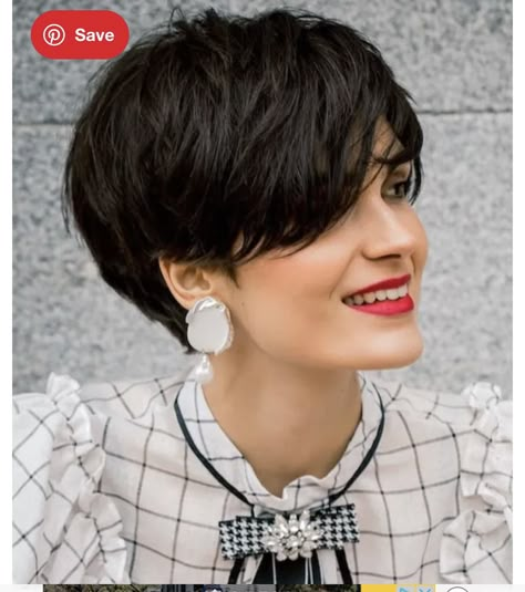 Brunette Pixie, Longer Pixie Haircut, Long Pixie Hairstyles, Fine Straight Hair, Pixie Bob Haircut, Long Pixie Cuts, Short Hairstyles For Thick Hair, Long Pixie, Haircut For Thick Hair