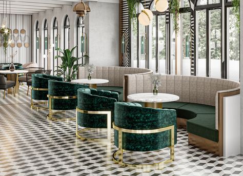 RESTAURANT DESIGN on Behance Concept Furniture Design, Restaurant Interior Design Modern, Banquette Restaurant, Banquette Seating Restaurant, Restaurant Seating Design, Luxury Restaurant Interior, Concept Furniture, Modern Restaurant Design, Restaurant Seating