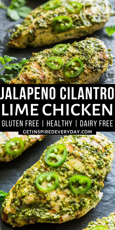 Cilantro Jalapeno Chicken, Jalapeno Chicken Marinade, Healthy Jalapeno Chicken, Chicken Recipes With Jalapenos, Jalapeño Lime Chicken, Light And Healthy Dinner, Fresh Jalapeno Recipes Easy, Healthy Jalapeno Recipes, Jalapeno Meals