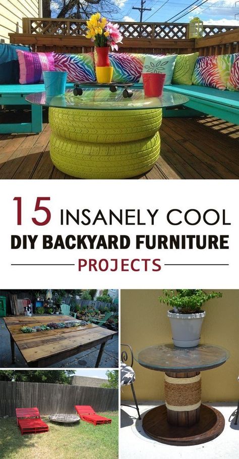 Diy Backyard Furniture, Pallets Outdoor, Pallet Outdoor Furniture, Diy Outdoor Projects, Painted Pots Diy, Outdoor Furniture Ideas, Pots Diy, Outside Projects, Cute Dorm Rooms