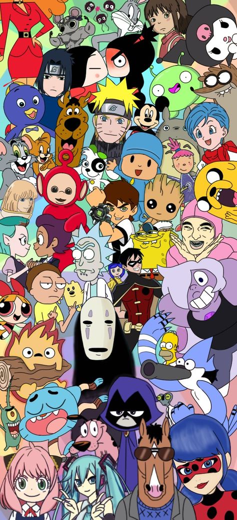 Caricaturas antiguas y nuevas Cartoon Character Collage, Cute Disney Characters, Unicorn Wallpaper, Disney Xd, Aesthetic Aesthetic, Cute Disney, New Wallpaper, Cartoon Network, Cartoon Characters