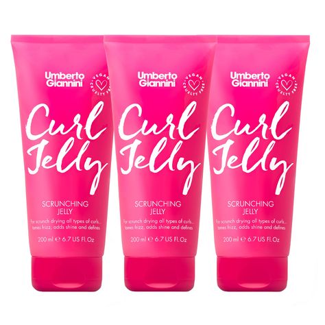 Umberto Giannini Curl Jelly Scrunching Jelly, Vegan & Cruelty Free Frizz Solution Gel for Curly or Wavy Hair, 200 ml (3 Pack) : Amazon.co.uk: Beauty Curl Jelly, Recommended Skin Care Products, Skin Care Salon, Dermatological Skin Care, Male Grooming, Types Of Curls, Hair Styling, Makeup Routine, Wavy Hair