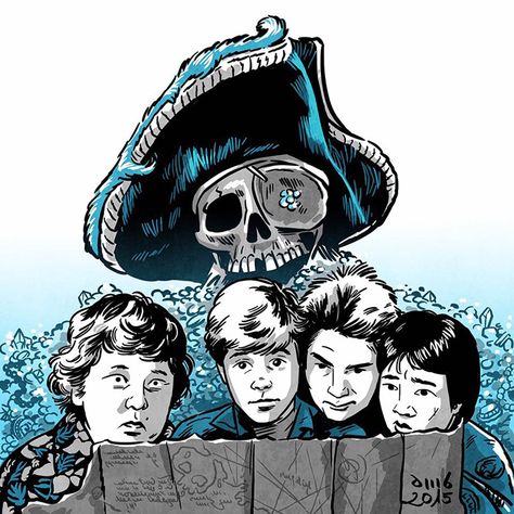 . Goonies Drawing, Goonies Tattoo, Goonies Art, Los Goonies, Happy 30th Anniversary, The Goonies, Happy 30th, Sharpie Art, Goonies